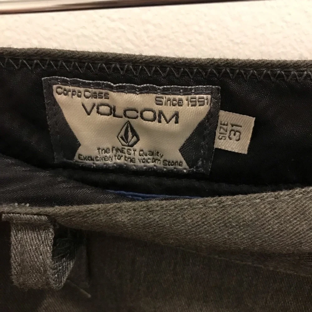 NWT Volcom VMonty Shorts 31 Charcoal Heather Gray Stretch Men’s