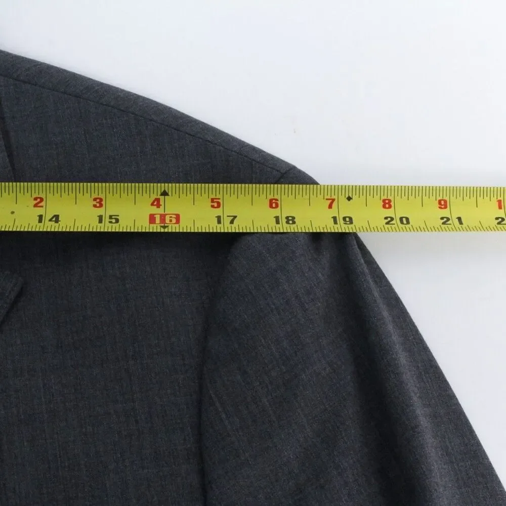 Bonobos Athletic Fit Gray Wool Mens 40R Two Button Sport Coat Blazer Jacket