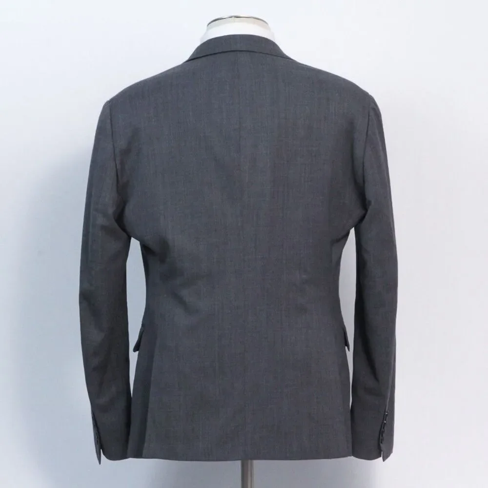 Bonobos Athletic Fit Gray Wool Mens 40R Two Button Sport Coat Blazer Jacket