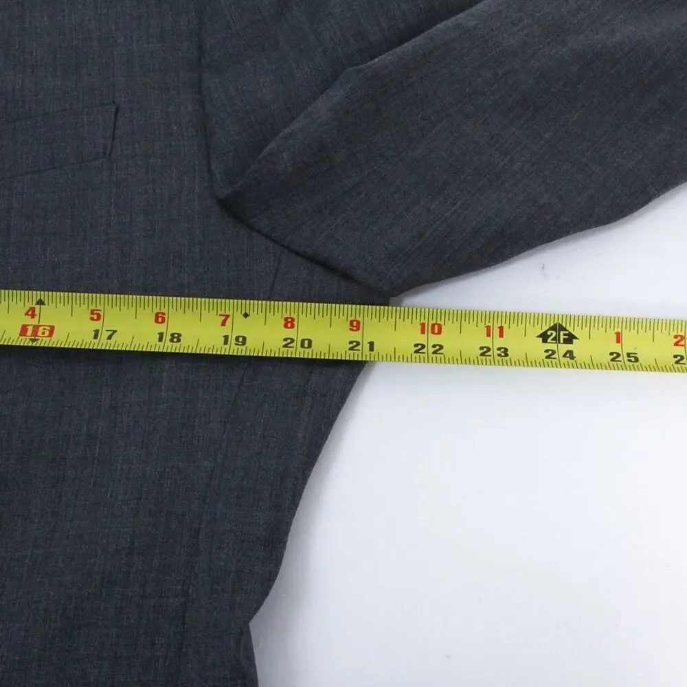 Bonobos Athletic Fit Gray Wool Mens 40R Two Button Sport Coat Blazer Jacket
