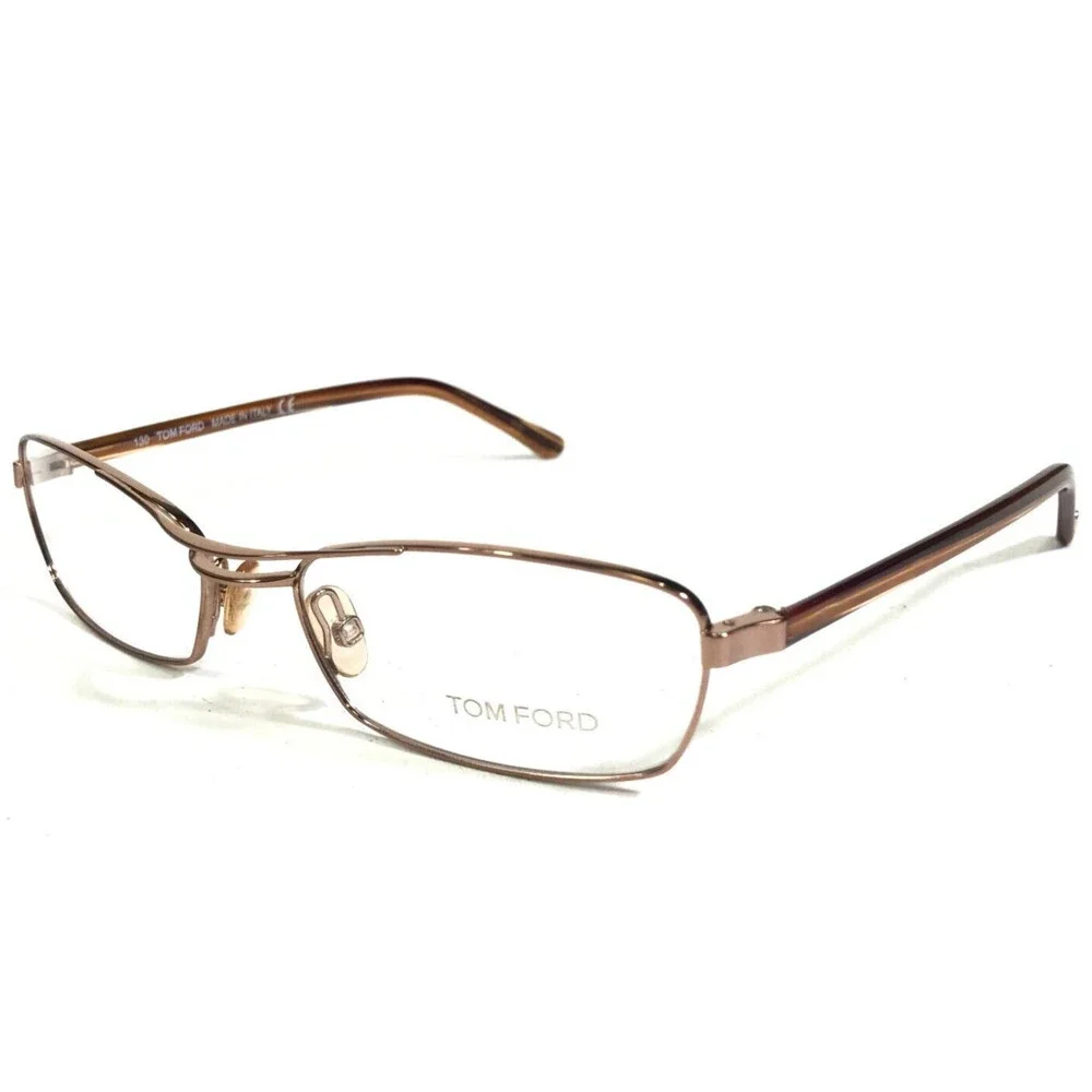 Tom Ford Eyeglasses Frames TF5024 268 Brown Rectangular Full Wire Rim 52-16-130
