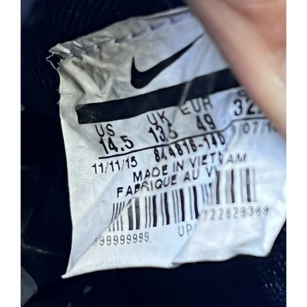 Nike Cleats Men Size 14.5 Vapor Untouchable Pro Football Navy White
