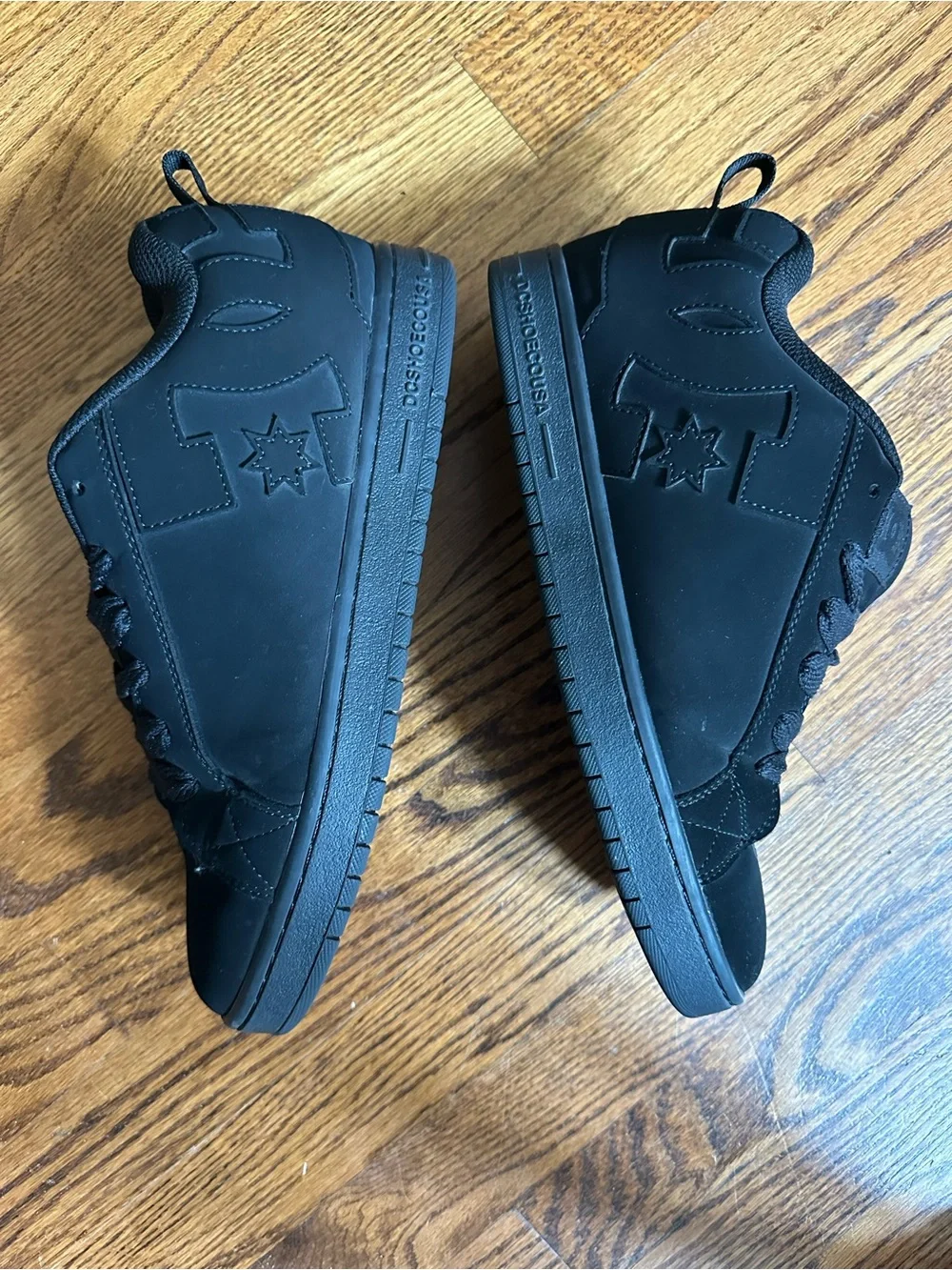 DC Men’s All-Black Low-Top Sneakers