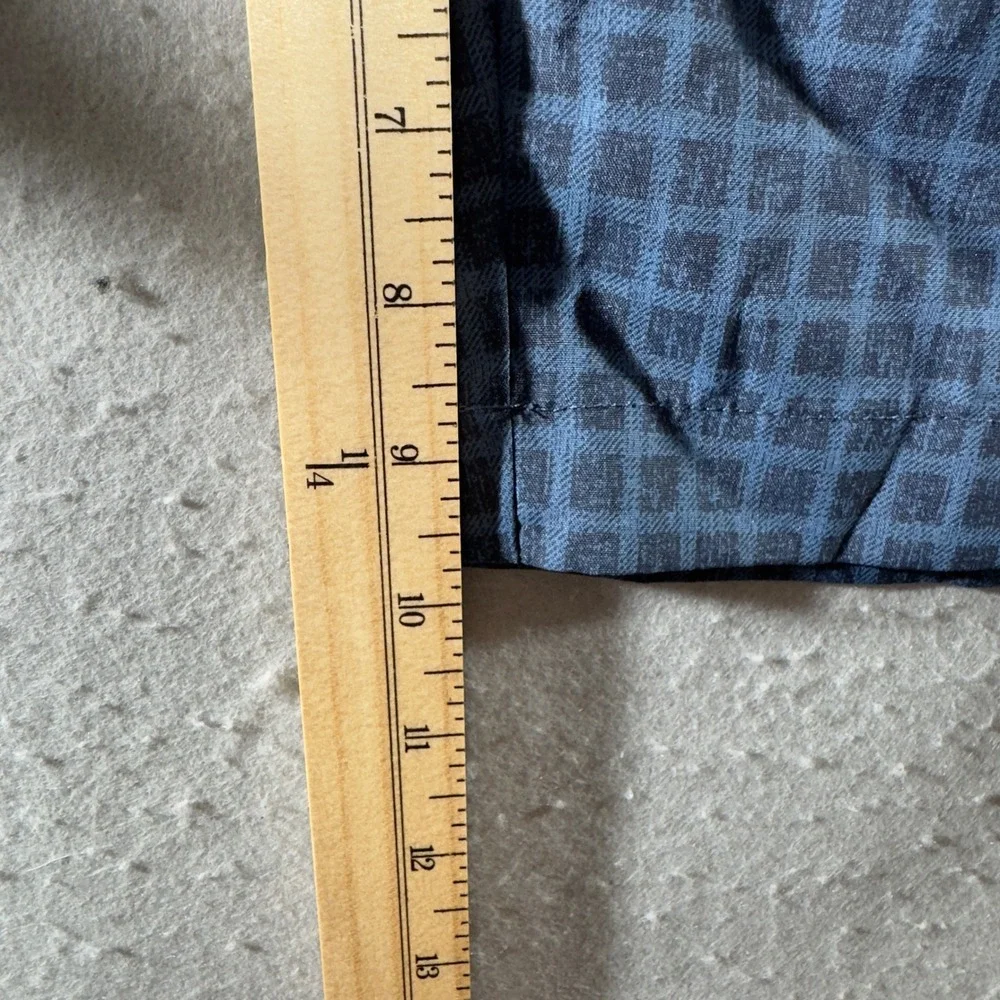 1415 | Calloway Grid Print Performance Stretch Golf Shorts Blue Mens 30