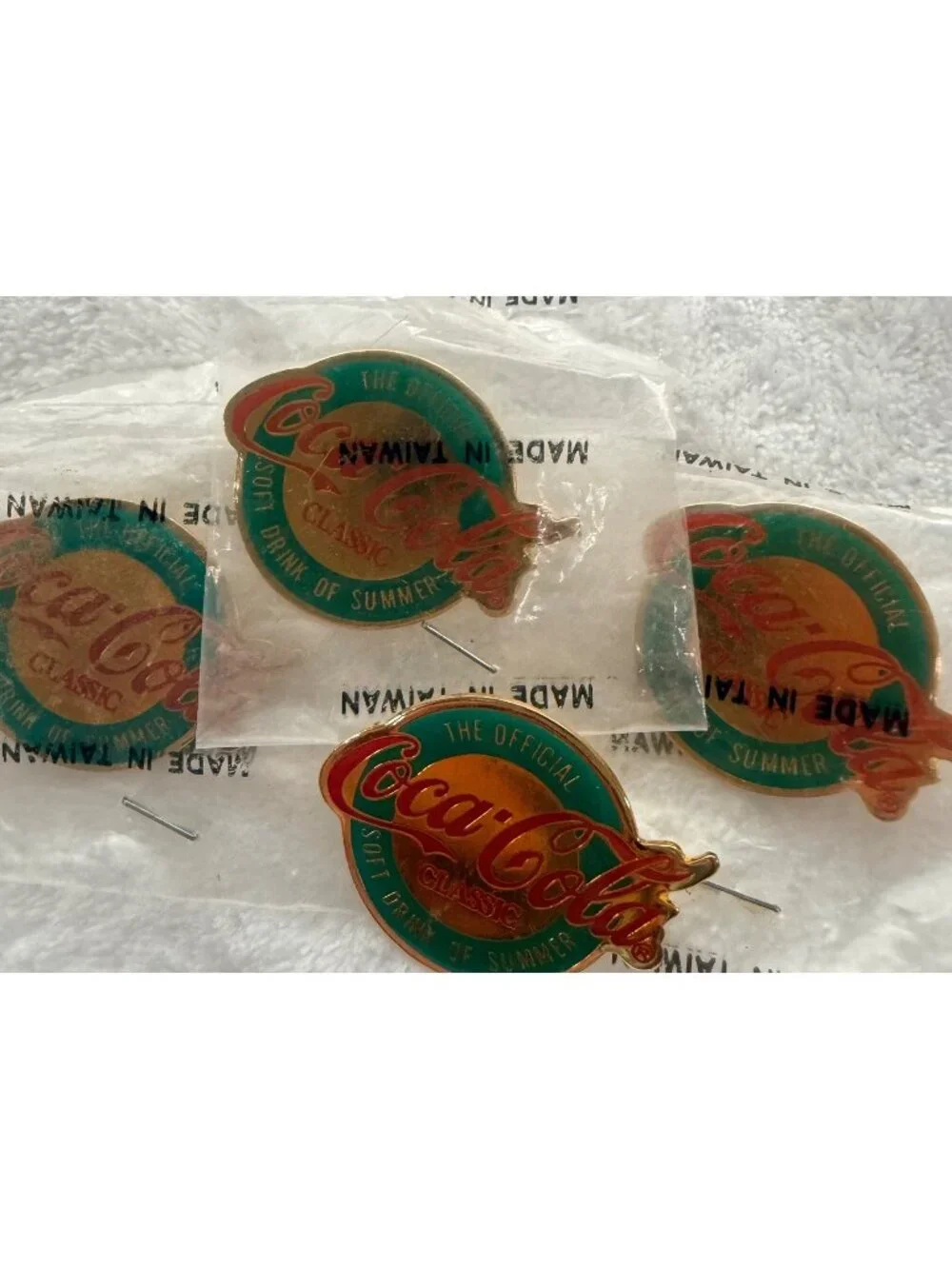 Coca-Cola Classic Metal Lapel Pins 