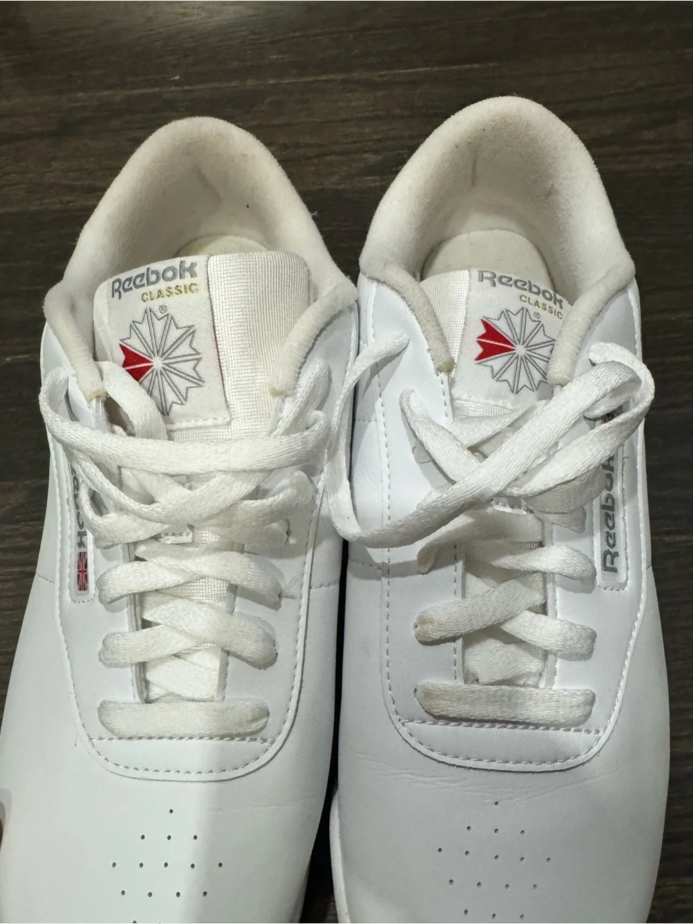 Reebok leather upper