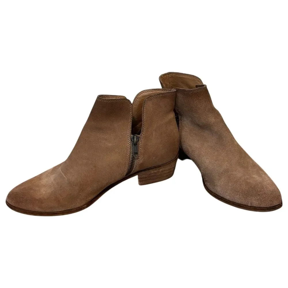 Splendid Hamptyn Suede Leather Ankle Boots Tan Beige Size 9