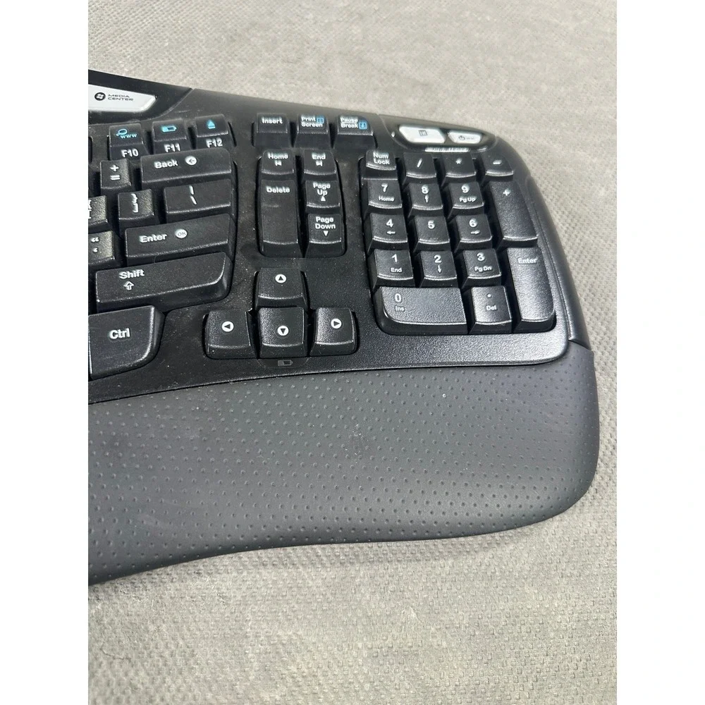 Logitech K350 Wireless Wave Ergonomic Keyboard Black Y-R0053 Multimedia