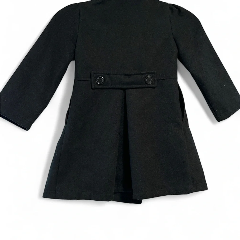 Classic Black Kids Peacoat Size 6