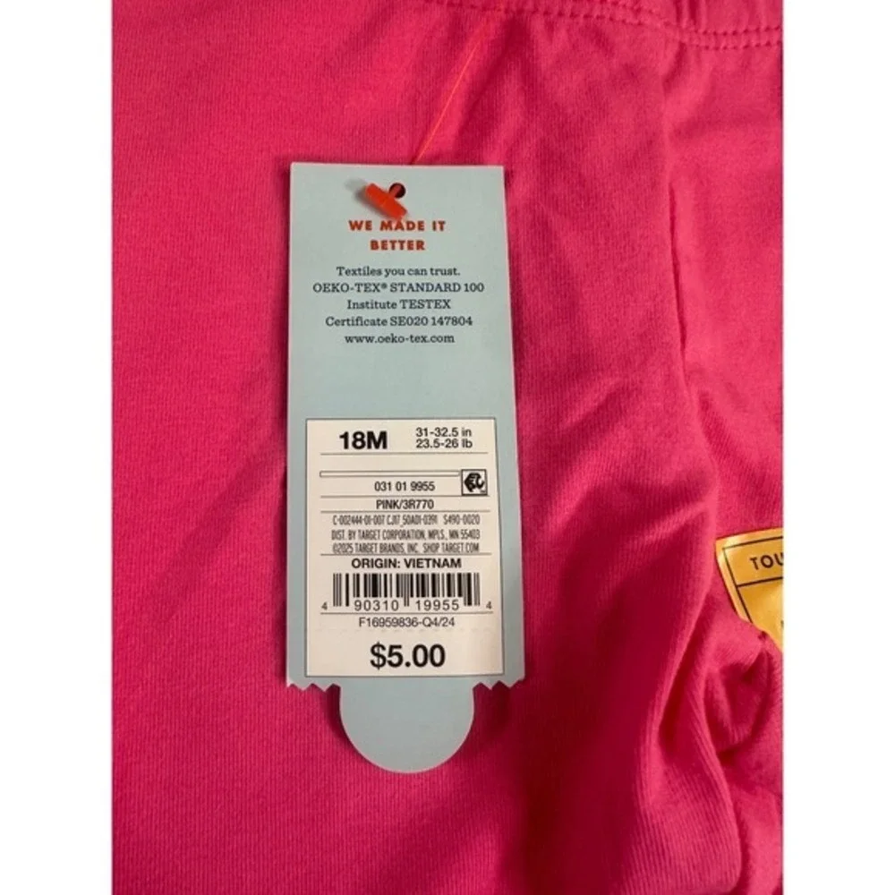 Cat & Jack Toddler Girls 18M Pink Shorts and Leggings Bundle NWT Tough Cotton