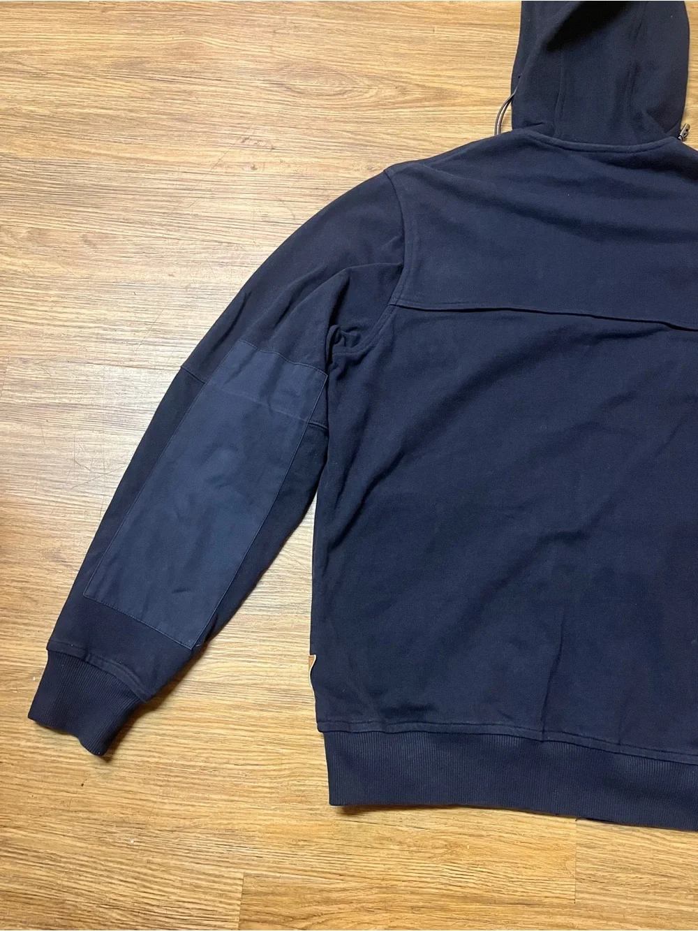 Rare Barbour Dept B Cotton Wool Full Zip Hooded Field Jacket Navy Utility Bomber