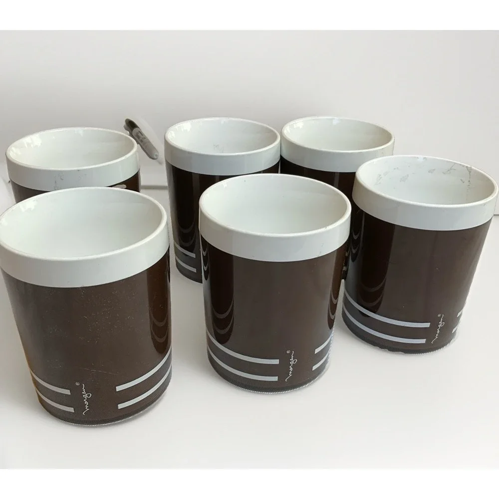 MCM Morgan & Co Tumblers Vintage 70s Insulated Plastic Made In USA Contemporary