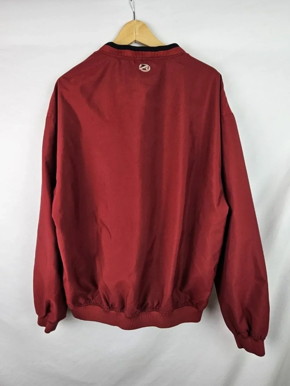 Ahead PGA Golf Club Jacket Men's Size Large Red Lined Pullover Windbreaker Shirt