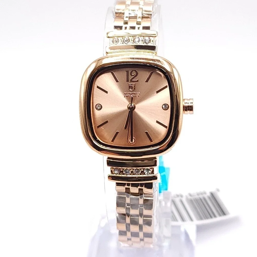 Invicta Prestige MPW-0038 Women's‎ Watch Rose Gold Crystal Bezel 26.5mm