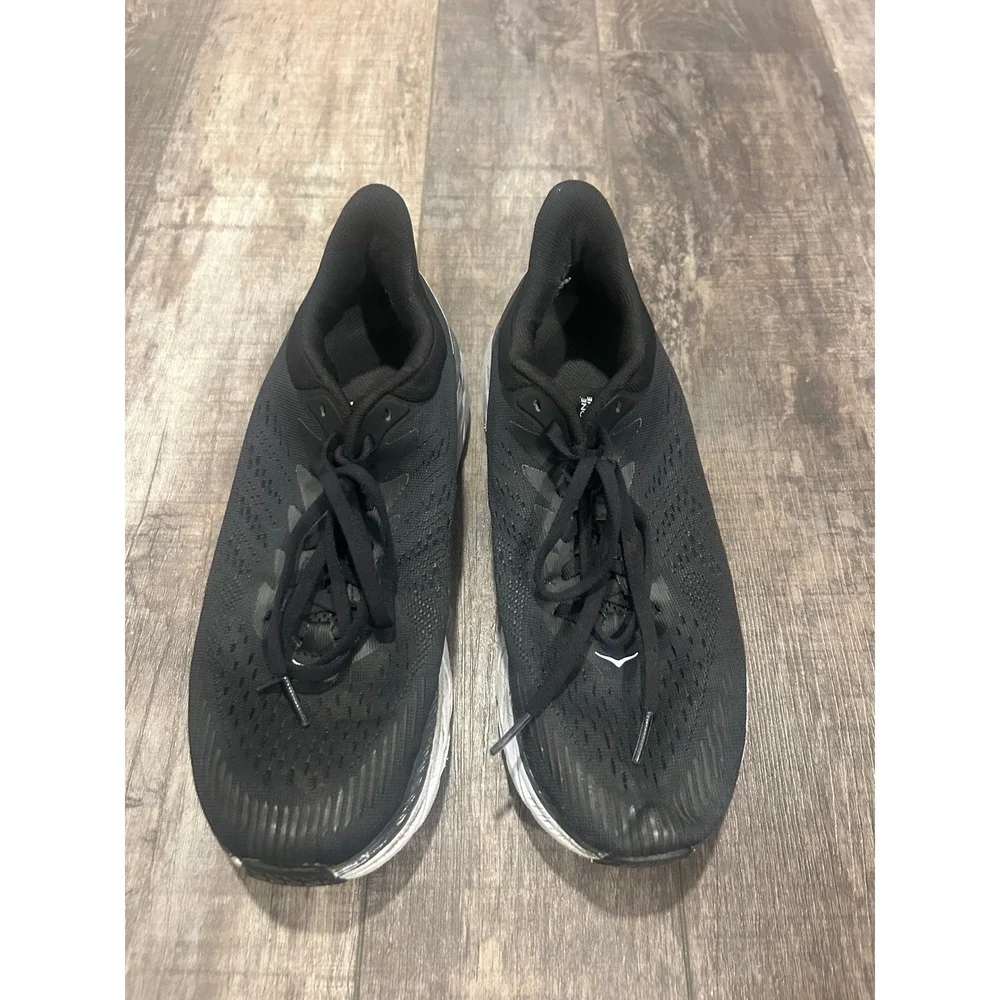 Hoka One One Clifton 7 Black White Running‎ Shoes Womens Size 8.5 1110509
