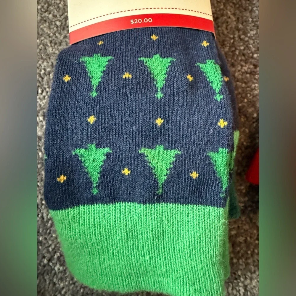 NWT 2 Pack Bundle Club Room Men's Crew Socks  Holiday Christmas‎ Size 8-13