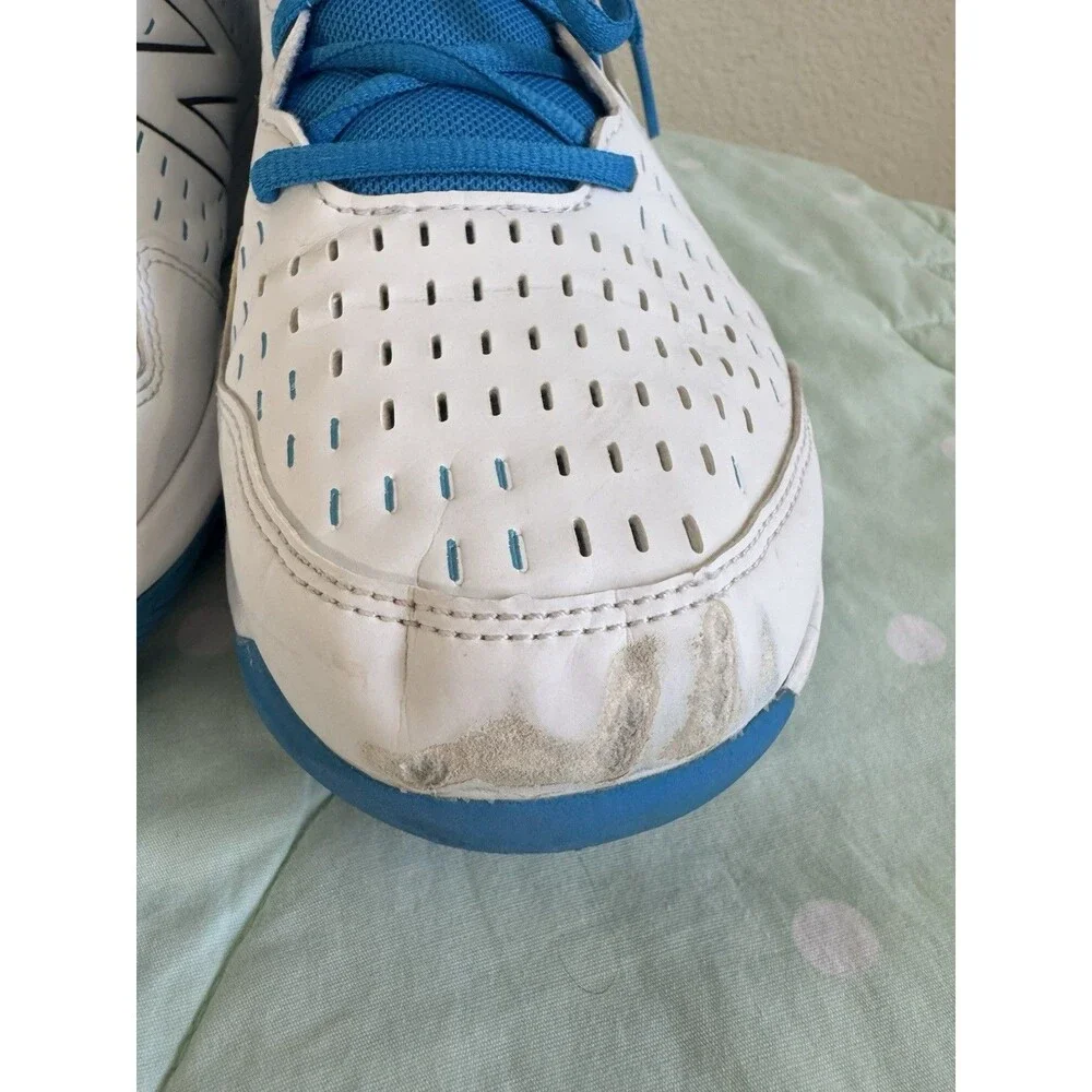 New Balance Men’s Lace-Up Athletic Sneakers White/Blue Rubber 2019  size 11
