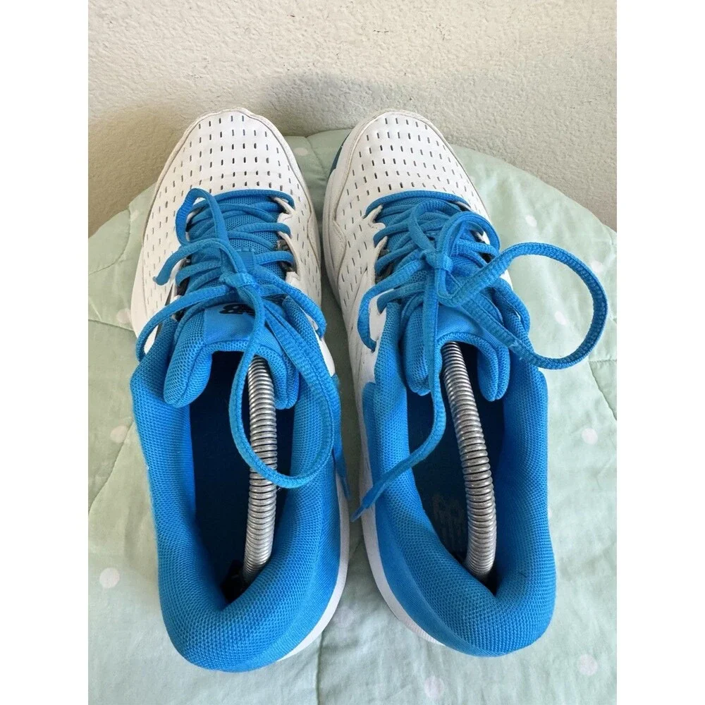 New Balance Men’s Lace-Up Athletic Sneakers White/Blue Rubber 2019  size 11
