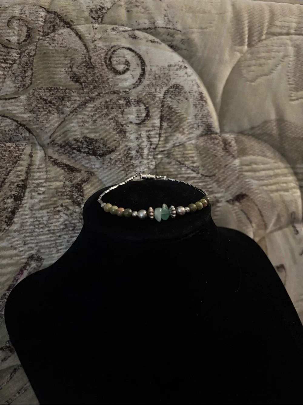 925 Sterling Silver Vintage Multi-Stone Bracelet - 6.75 inches