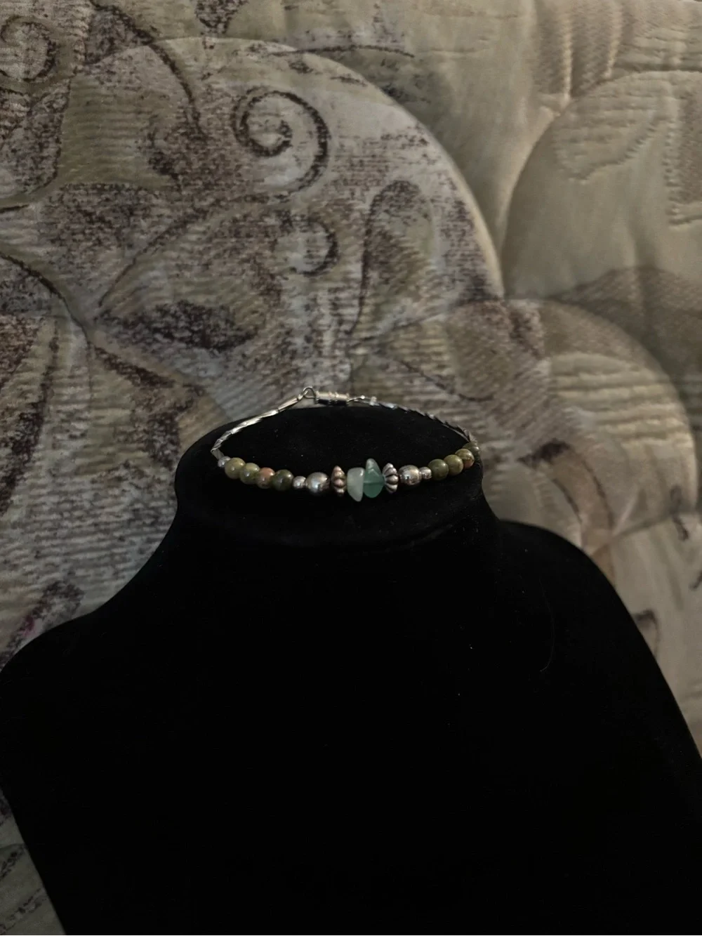925 Sterling Silver Vintage Multi-Stone Bracelet - 6.75 inches