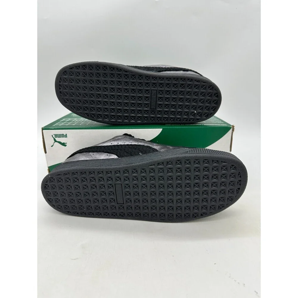 Puma Suede XL Galactic Men's Size 9 Silver Black Athletic Shoes 401920 01