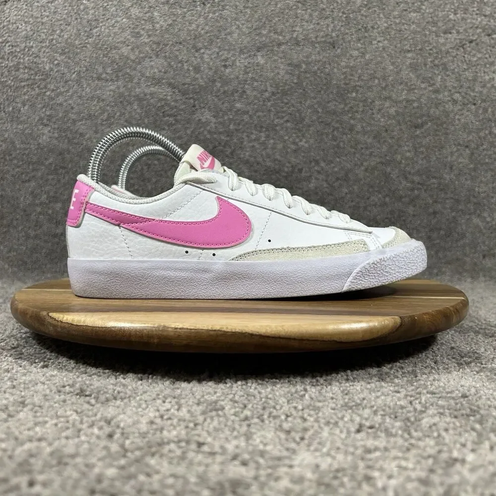 Nike Court Legacy Low DA4074-125 Kids Size 5.5 White Pink Leather Athletic Shoes