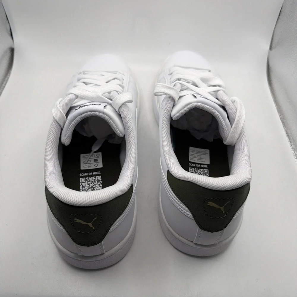 Puma Ace Court Sneakers White&Green Men's‎ SoftFoam+ New. Size 10