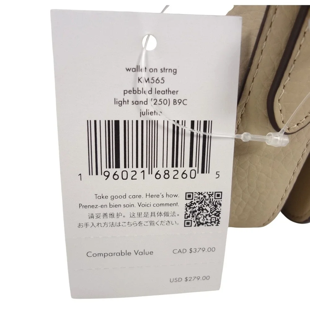 Kate Spade New York‎ Juliette Light Sand Pebbled Leather Crossbody KM565