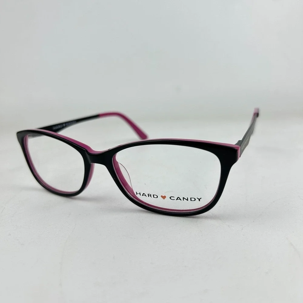 Hard Candy HC41 Women's‎ Eyeglasses Frame Pink & Black Full Rim 52-16-135 mm