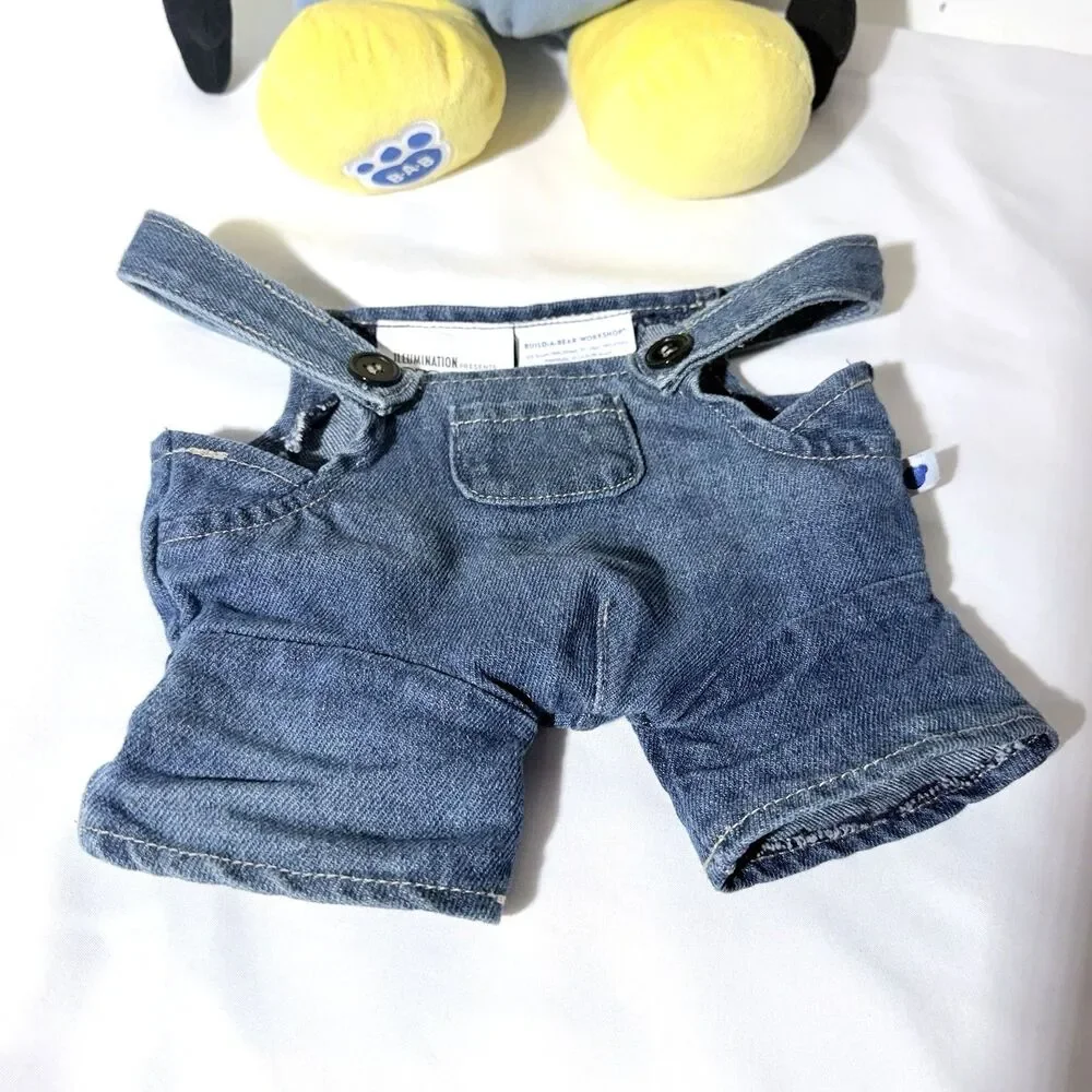 Build A Bear  Minions Bob Minion In Denim Overalls Plush Stuffed Toy 12