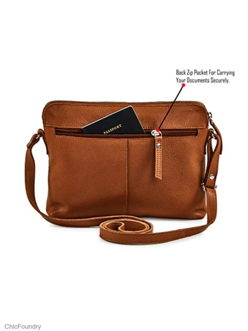 Small Genuine Leather Crossbody Bag with Adjustable Strap Women Sling Purse