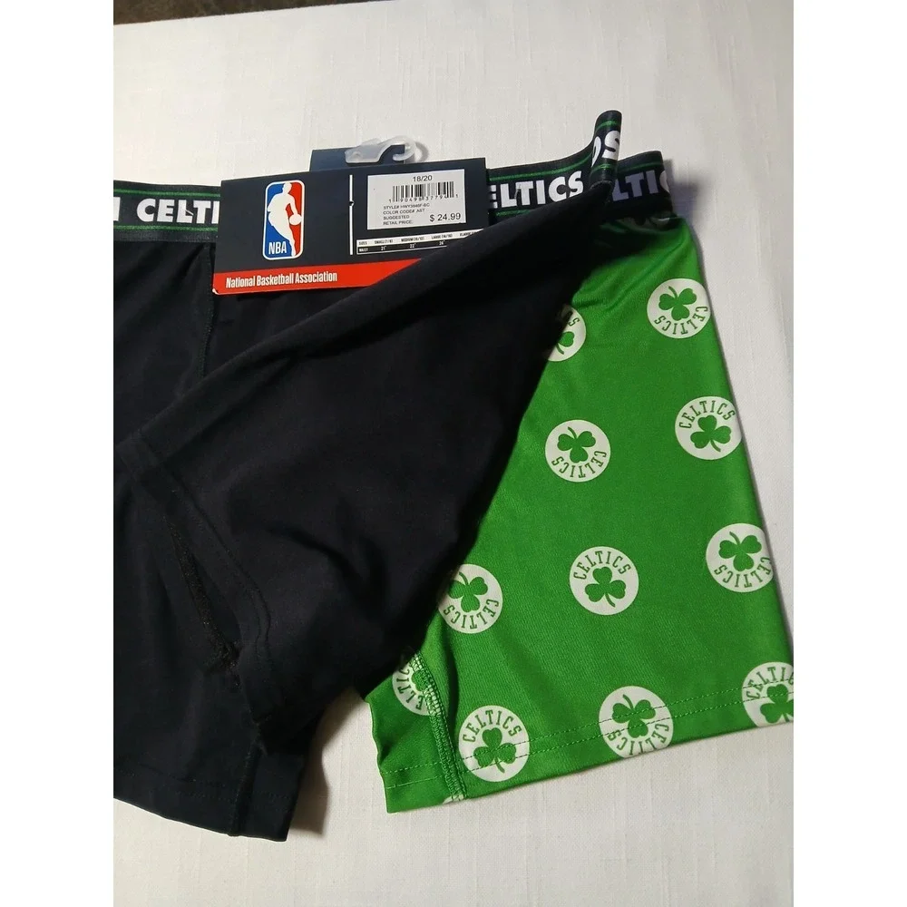 NBA Boston Celtics Boys Boxer Briefs 2-Pack Size XL 18/20 Green Underwear New