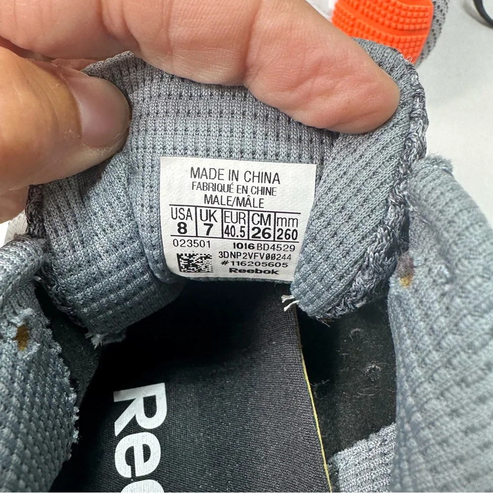 New- Reebok Print Smooth‎ Ultraknit Gray Men’s Sneaker Size 8