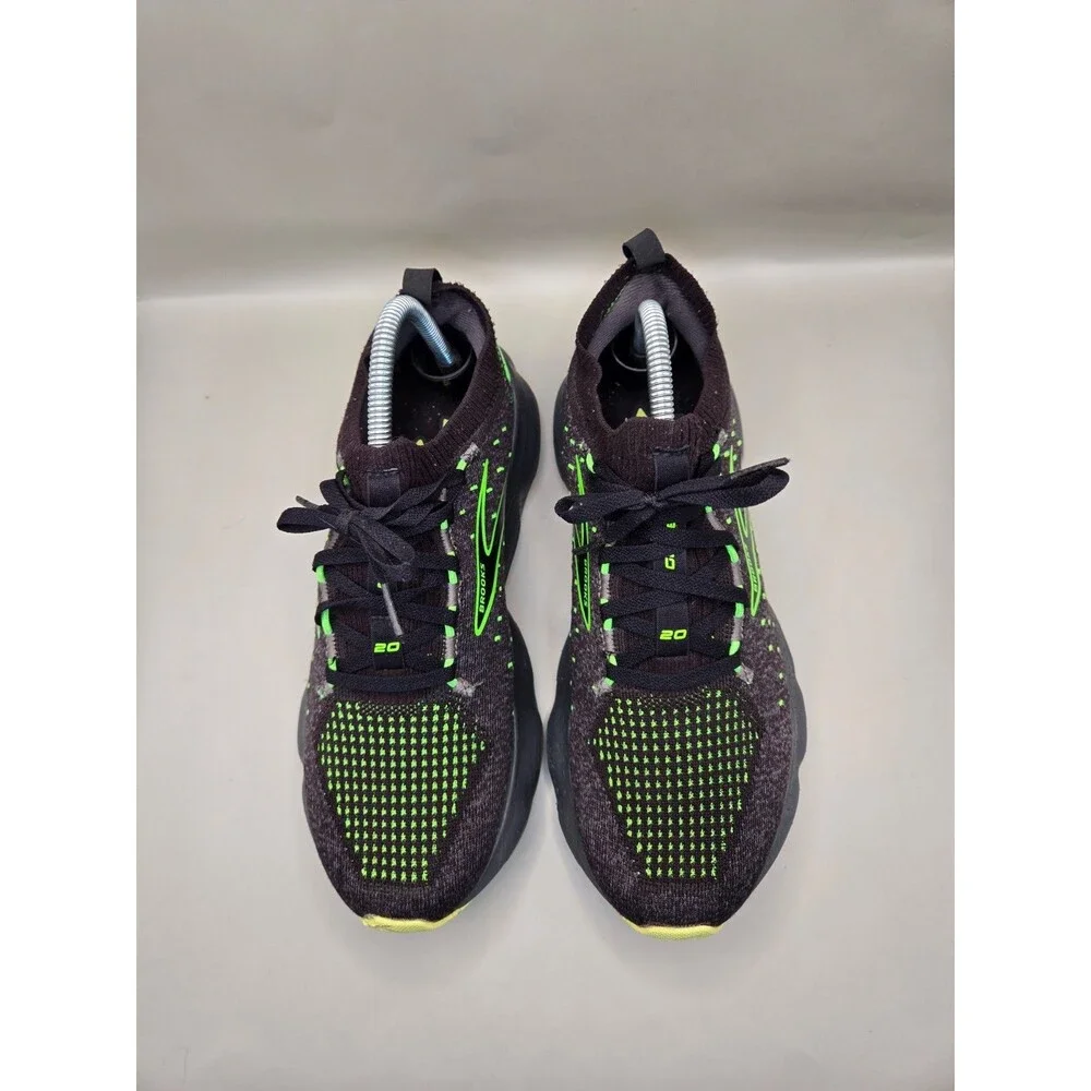 Brooks Glycerin StealthFit 20 Shoes Mens 8D Black Road Running Athletic Sneakers
