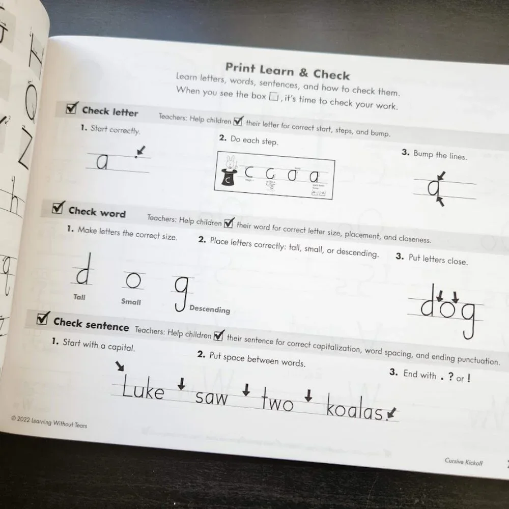 Handwriting Without Tears new handwriting