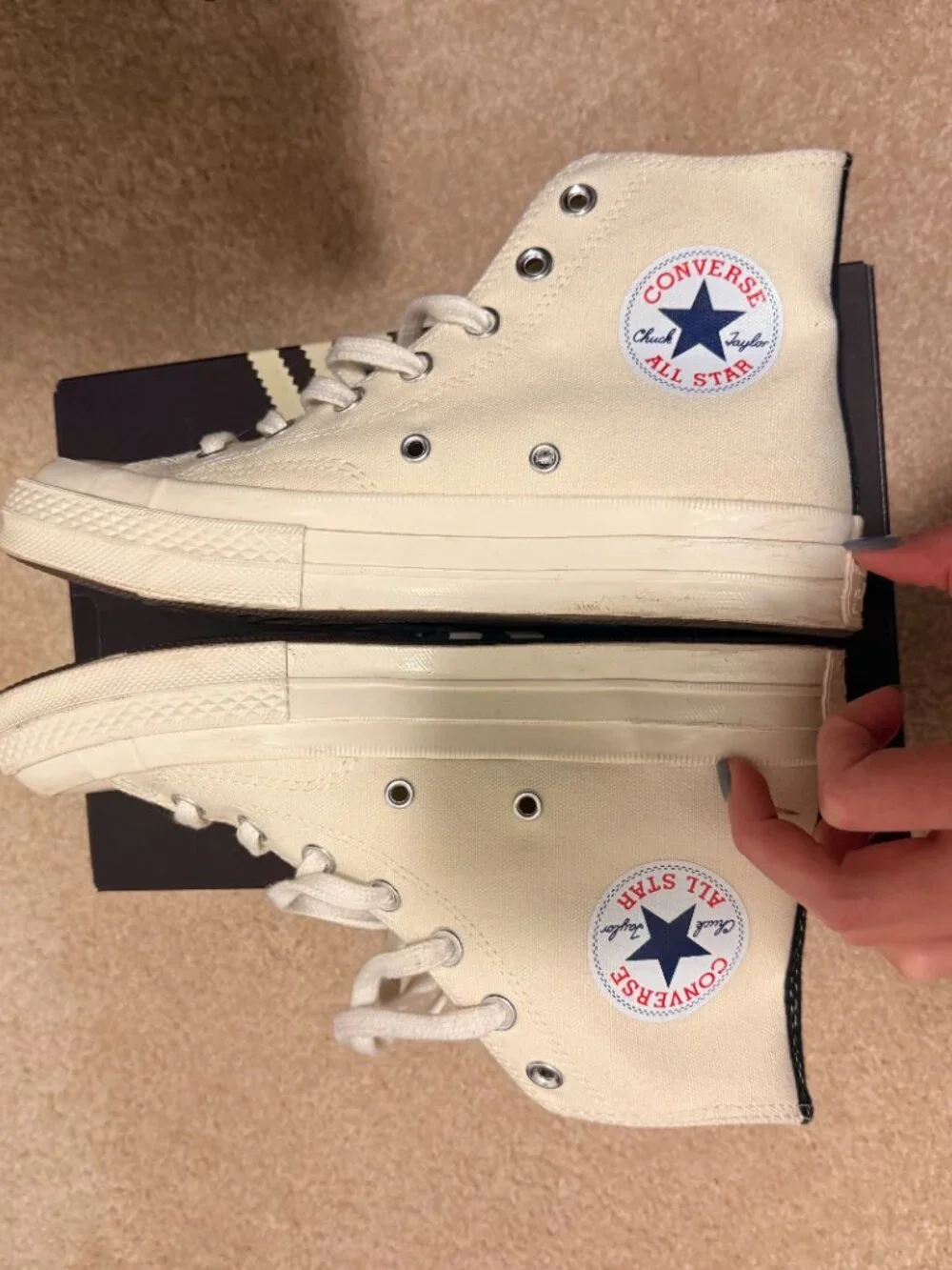 Converse never play upper