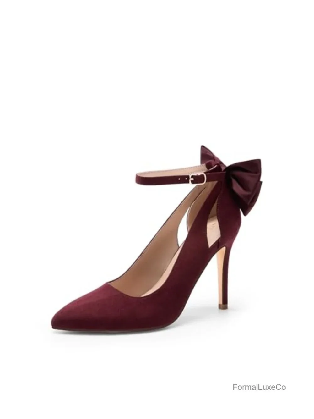 Stiletto Strappy Pointed Toe Bow Dress Pumps Sexy Party Wedding Heels