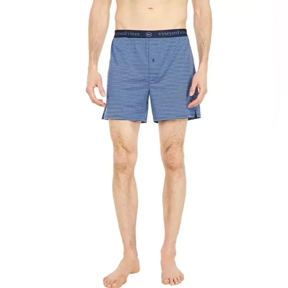 Vineyard Vines Men's Blue Sankaty Performance Boxer Brief Sz 2XL