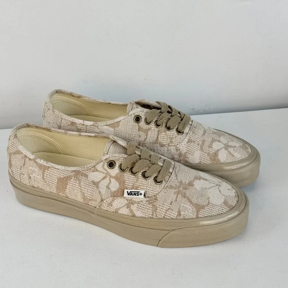 Men's 8.5, Women's 10 -Vans Authentic Reissue Mateo Floral Beige/Khaki - 507452