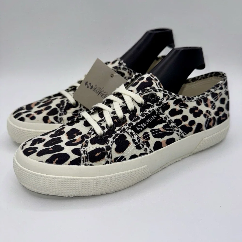 Superga 2750 Sneakers Women's Size 8.5 EU‎ 39.5 Leopard Cheetah Print
