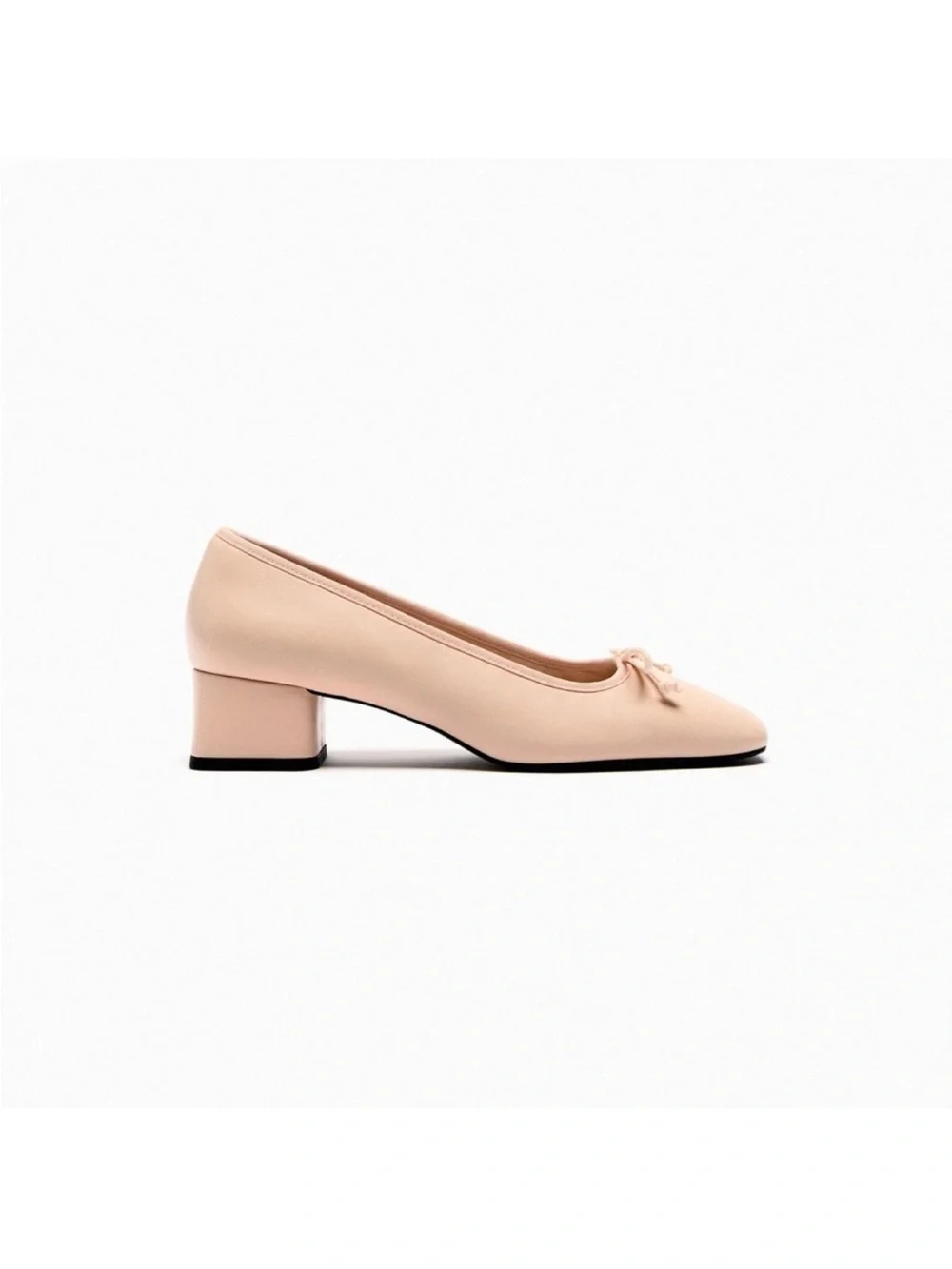 Zara Pink Ballet Block Heels