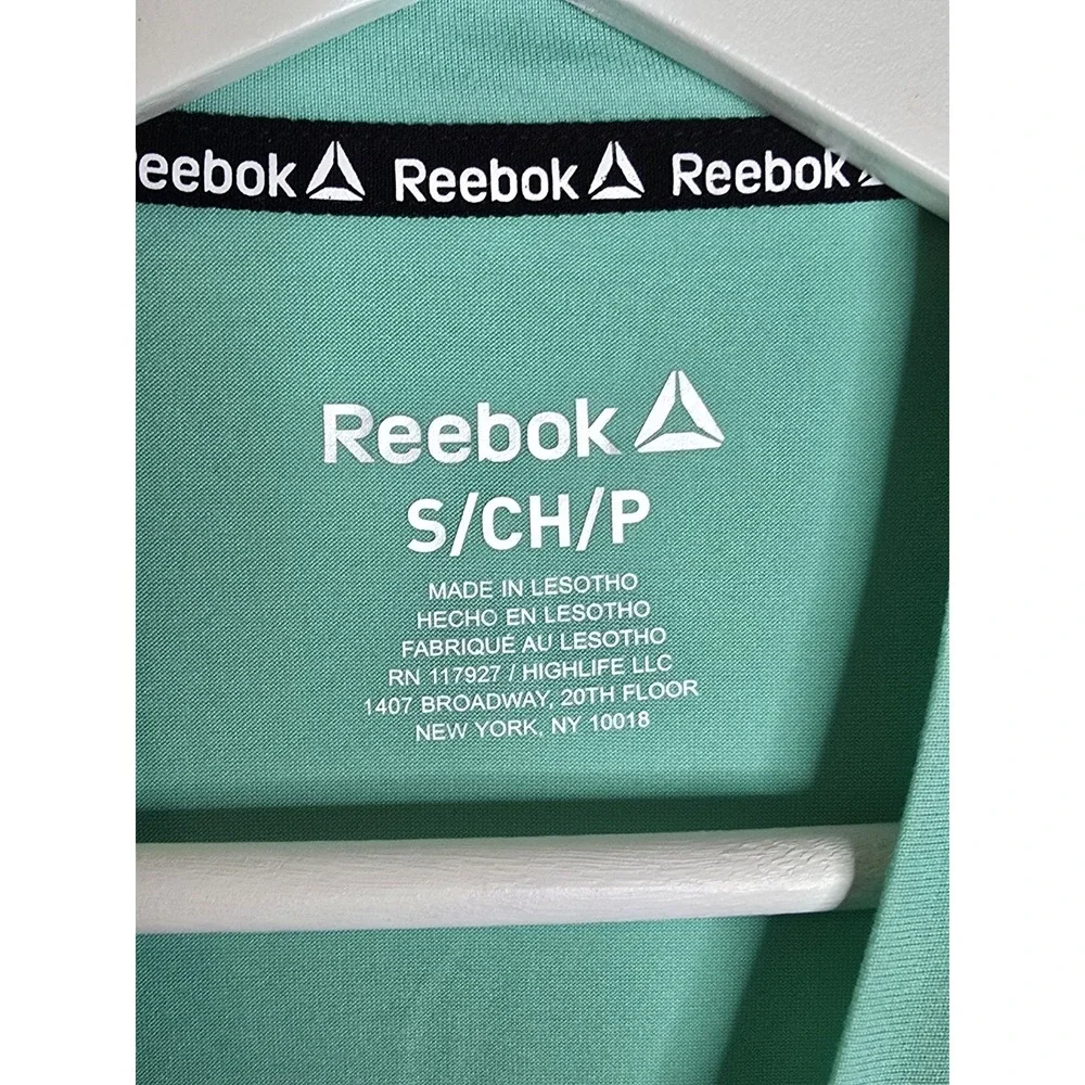 Reebok Legacy Core TShirt Mens MINT GREEN Performance Moisture Wicking NWT SZ SM