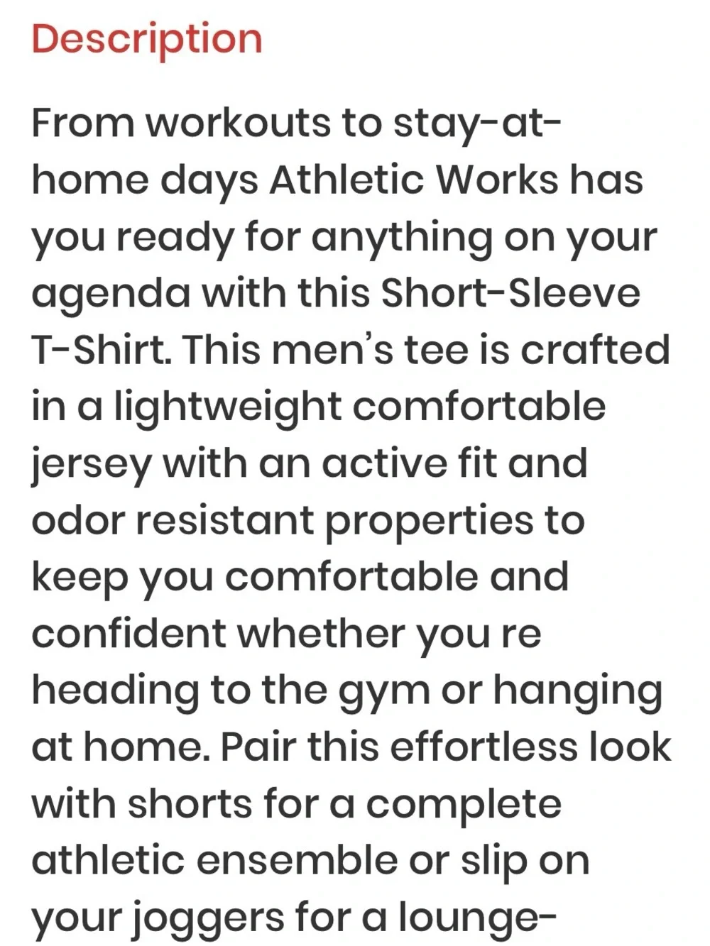 Athletic Works that breathable striated