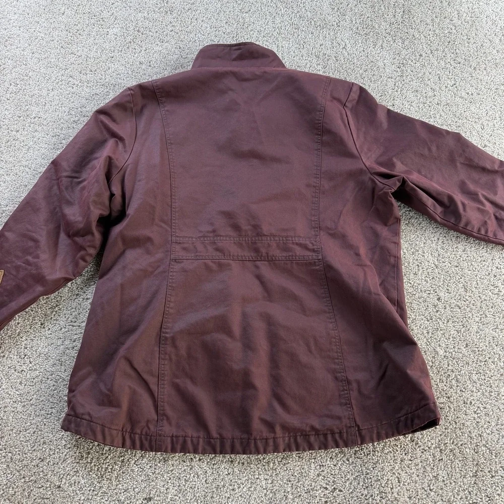 Legendary Whitetails Jacket Mens 2XL Brown Canvas Lined Snap Pockets Outdoor