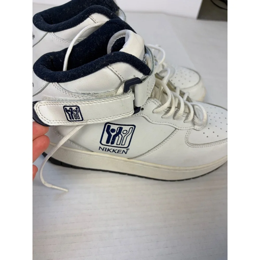 Vintage Nikken CardioStrides Weighted Walking Shoes White Leather Women's 8.5
