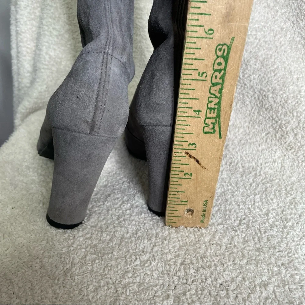 Stuart Weitzman Suede Highland Heeled Over The Knee Slouchy High Glove‎ Boot 4.5