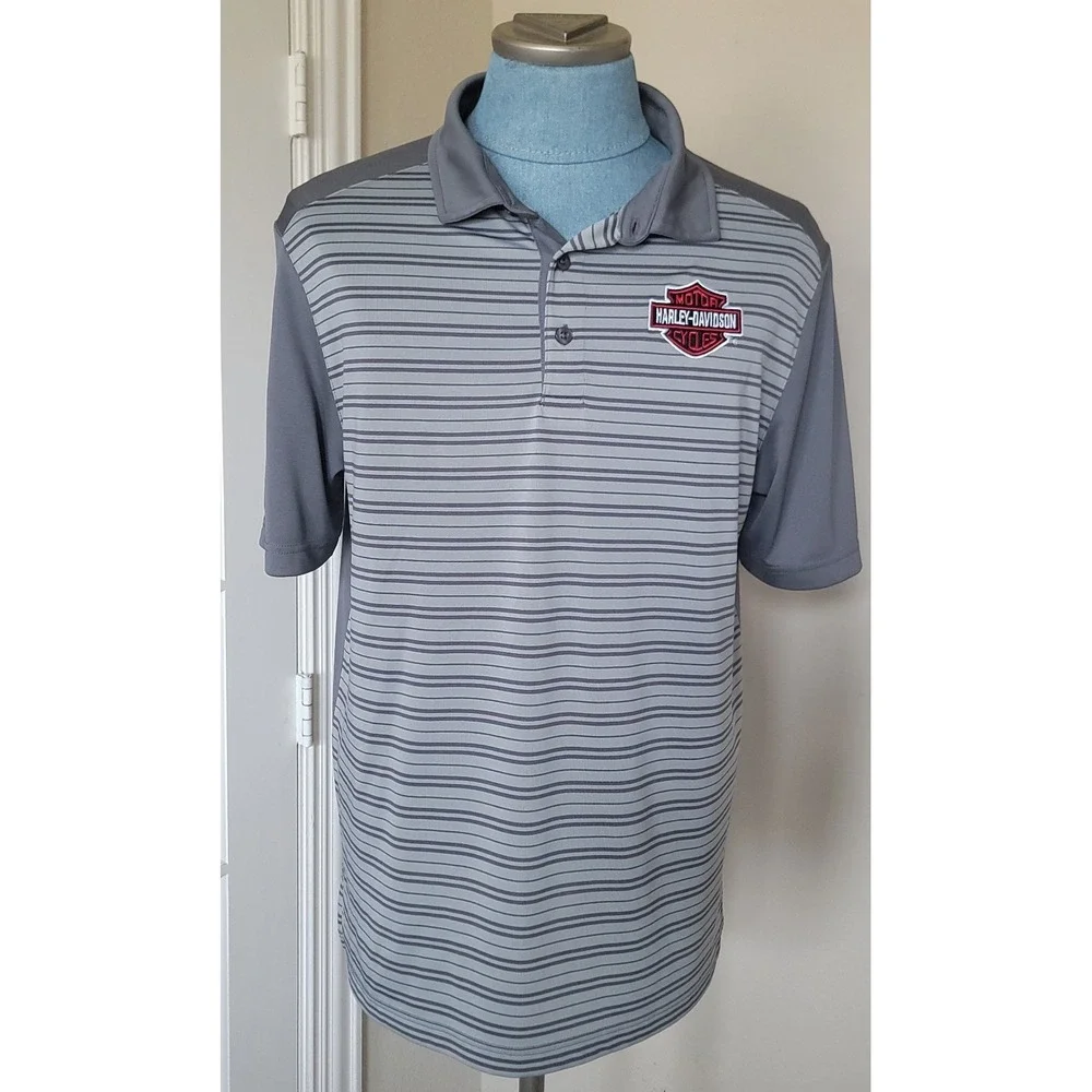 Harley Davidson Denton County‎ Men's Logo Polo Shirt Size Large