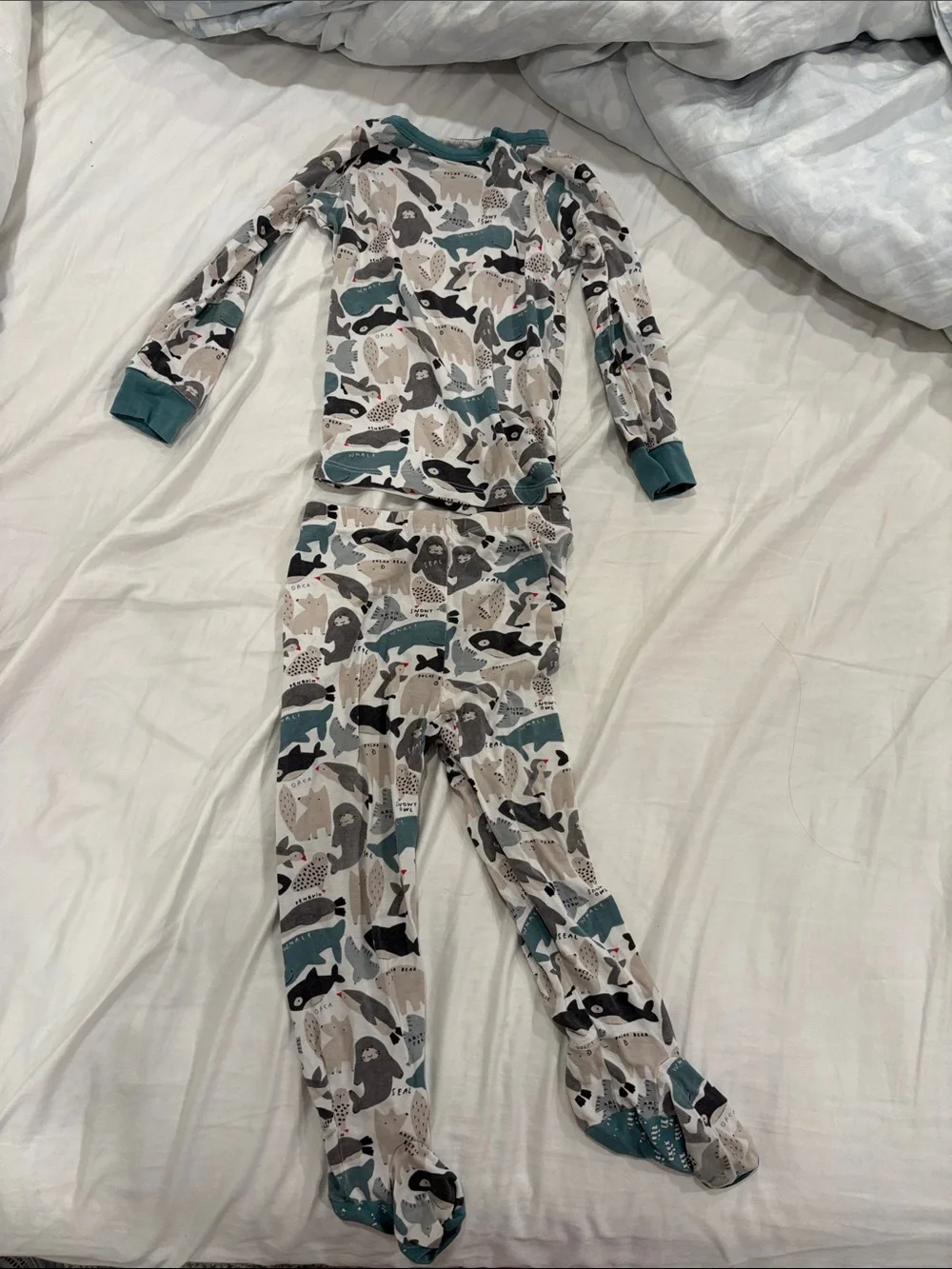 MagneticMe bamboo footie pajama set