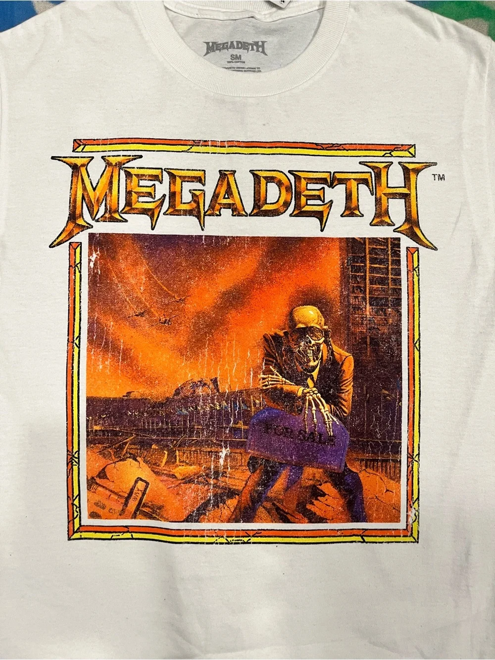 Urban Outfitters megadeth white