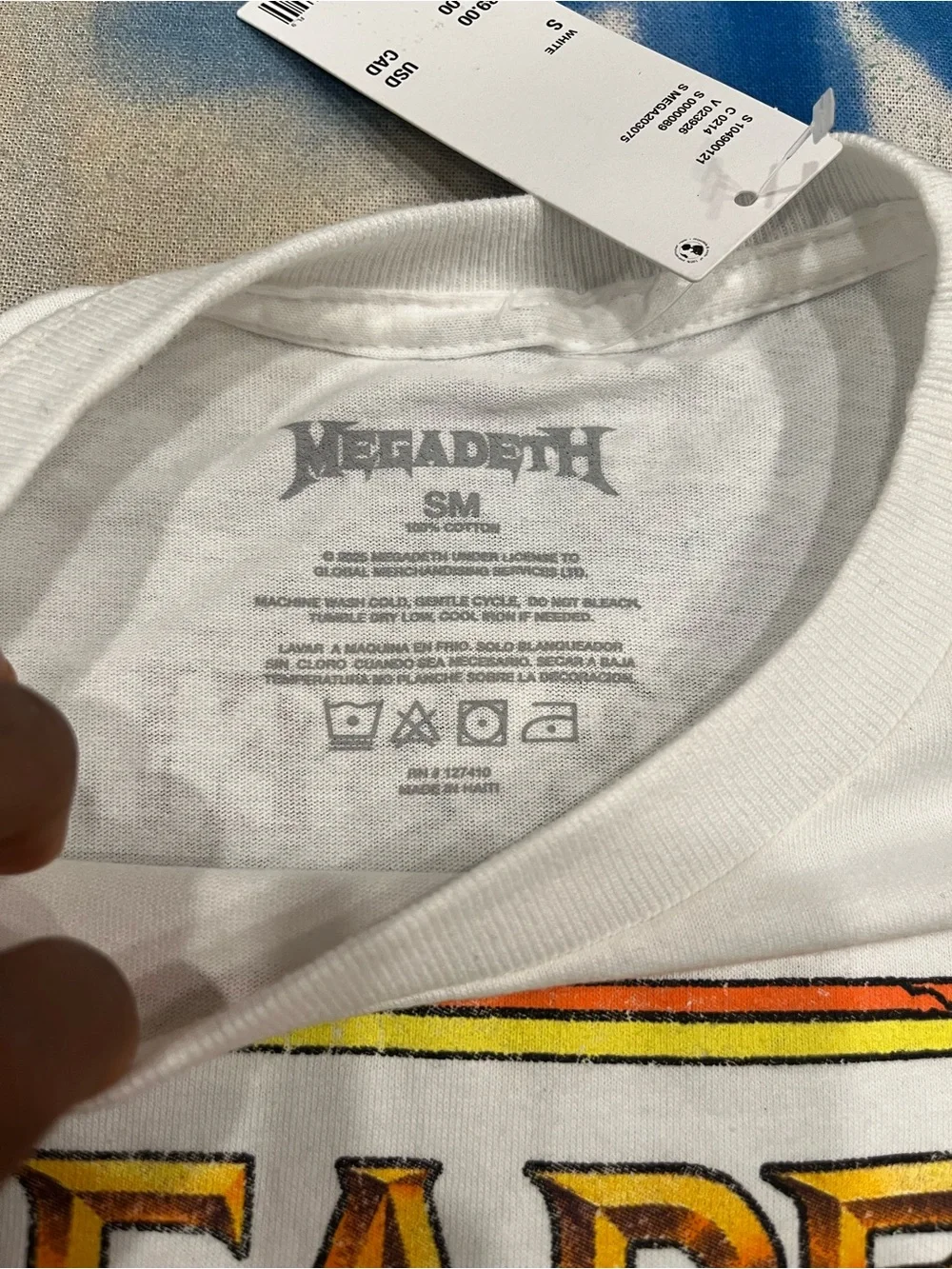 Urban Outfitters megadeth white
